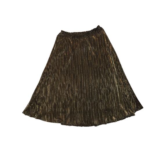 CATO Gold and Black Maxi/Midi Skirt Size Large - Picture 1 of 3